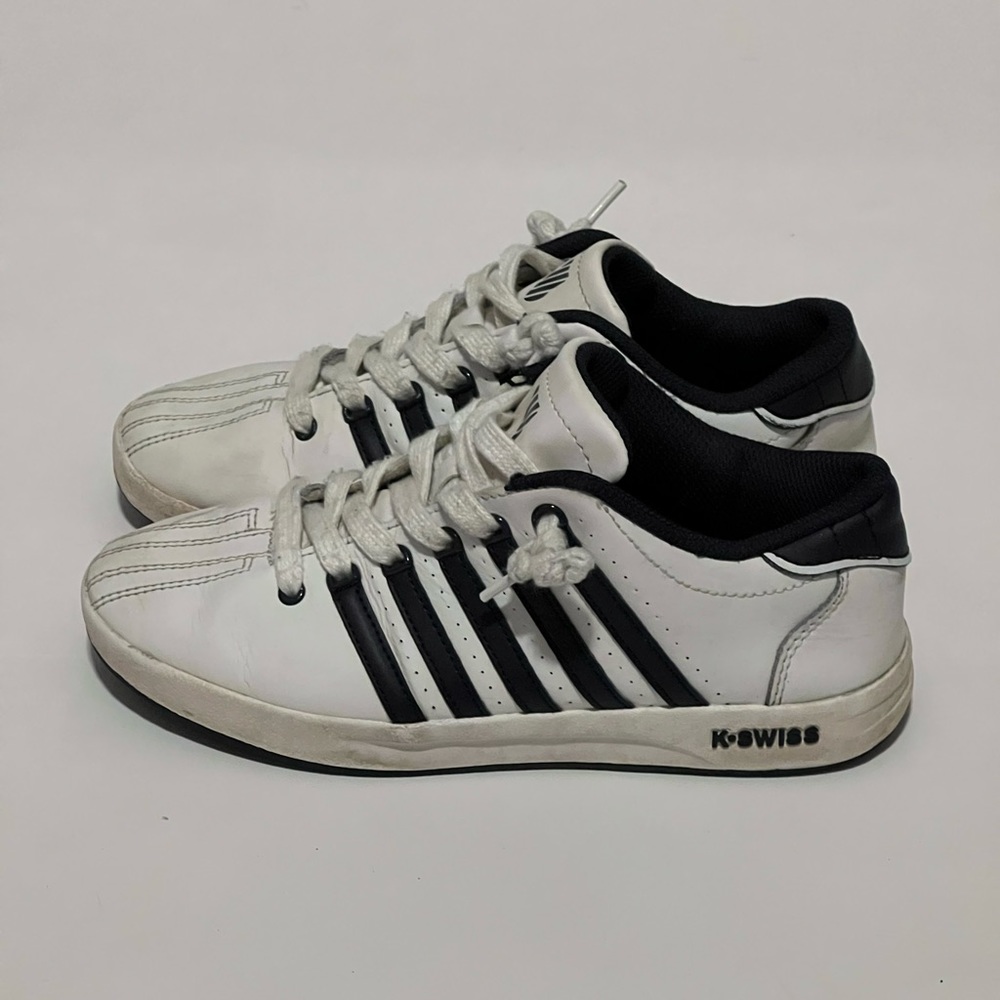 K-Swiss Blue and White Sneakers